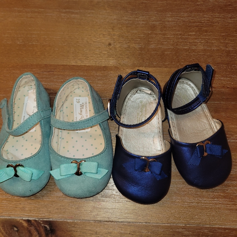 2 pairs Mayoral shoes Baby size 19